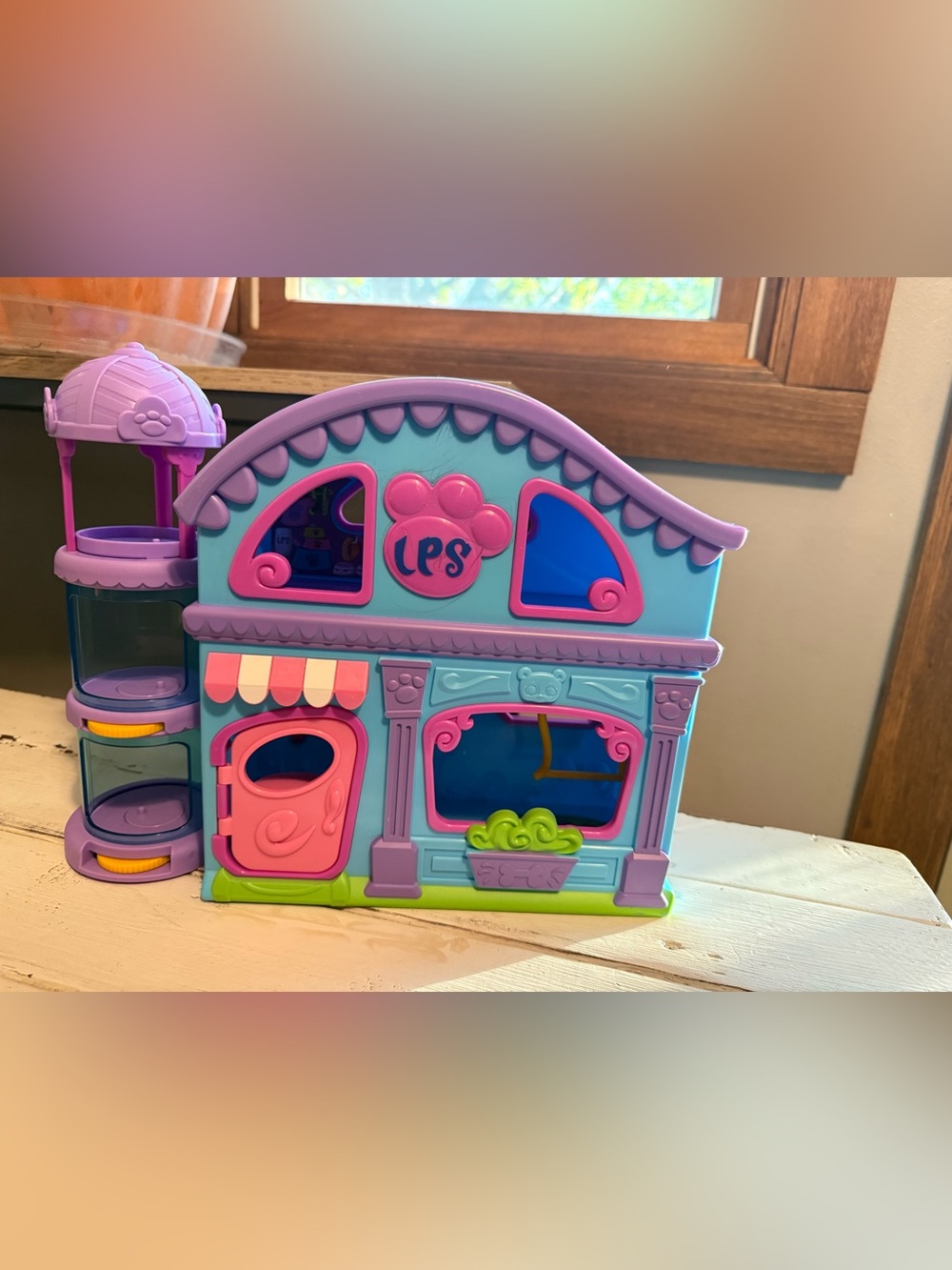Littlest Pet Shop House Casa Deluxe Playset Only  Purple Blue Pink LPS 2024